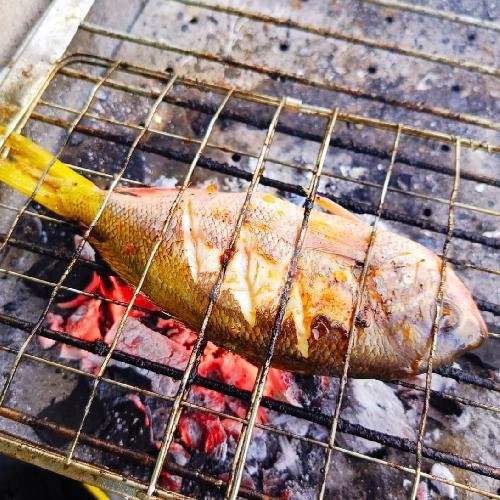 Ikan Laut Bakar menu Lalapan Mas Ded, Kediri, Tabanan, Bali