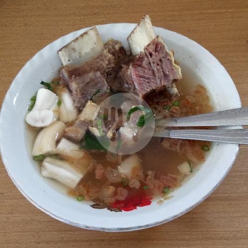 Soto Balung Iga + Sumsum menu Wr. Soto Sapi Kenyeri