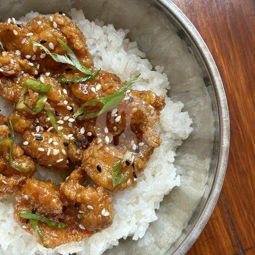 Honey Garlic Chicken Rice Bowl menu Nami Chikin, Perum Dalung Permai