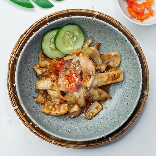 Cumi Saos Tiram Tanpa Nasi menu Cumi Doerrr Genteng Biru, Blues Cafe