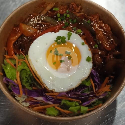 Pork Belly Ricebowl menu Seoul Soul Project Korean BBQ And Chicken, Canggu