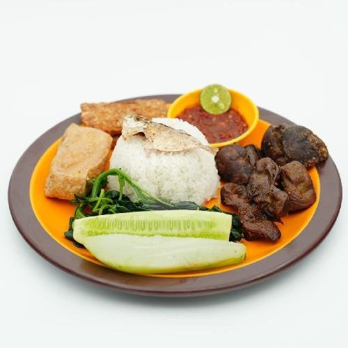 Nasi Tempong Ati Ampela menu Tempong Lalah, Tuban