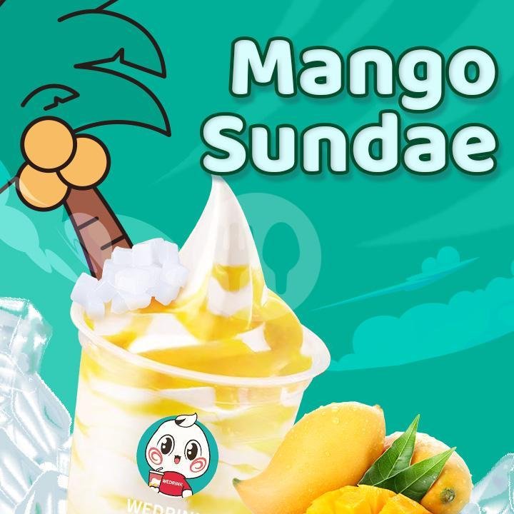 Mango Sundae menu Wedrink, Pejanggik