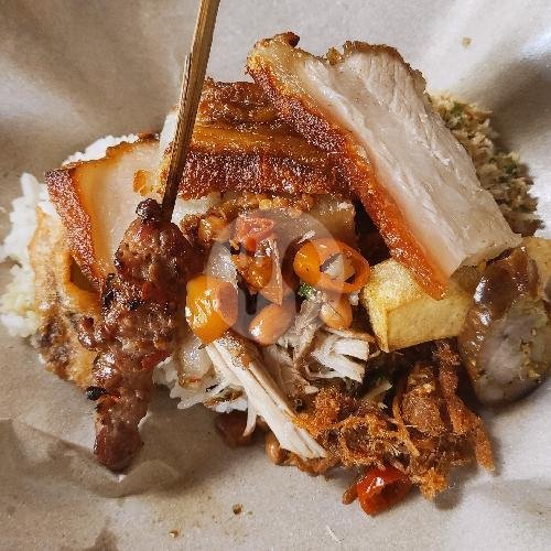 Nasi Campur Babi Genyol Spesial menu Warung Babi Genyol Arta Nadi, Semer