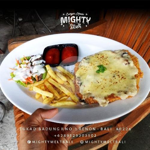 Chicken/Beef Creamy Mushroom menu Mighty Melt Burger House, Denpasar