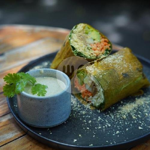Raw Mango Basil Rolls menu Manggis in Canggu, Fusion Restaurant