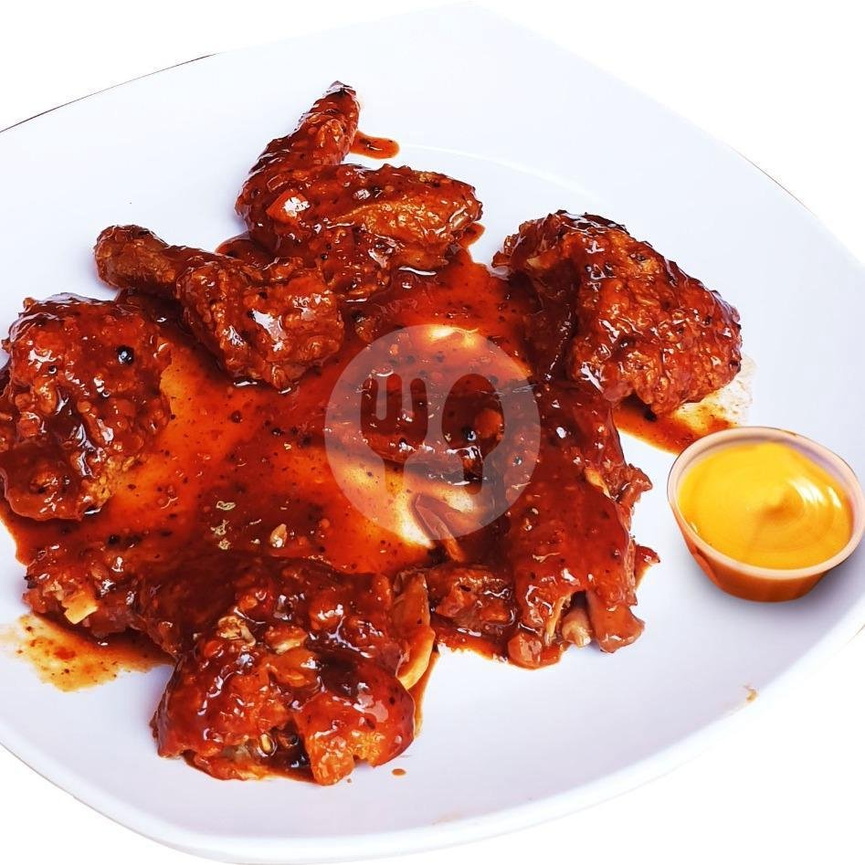 Fire Chiken Wings 9 menu JFC Tohpati Kertalangu, Denpasar