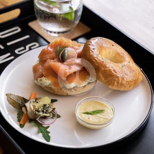 Smoked Salmon Bagel menu Dispensary By Body Factory, Canggu