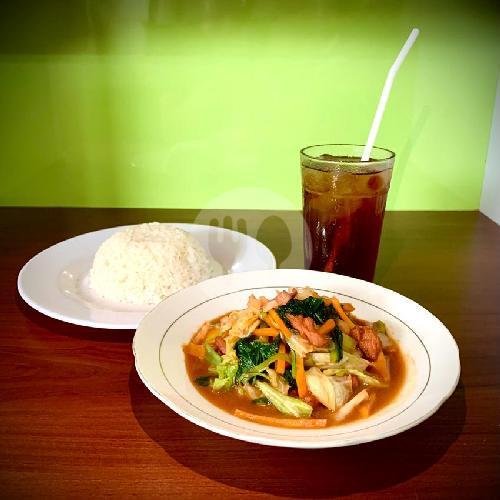 Paket Capcay Ayam + Nasi + Es Teh menu Warung Sari Bunga, Canggu