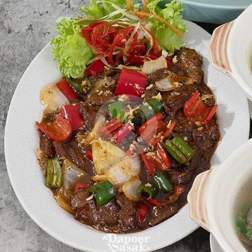 Sapi Lada Hitam menu Dapoer Sasak, Udayana