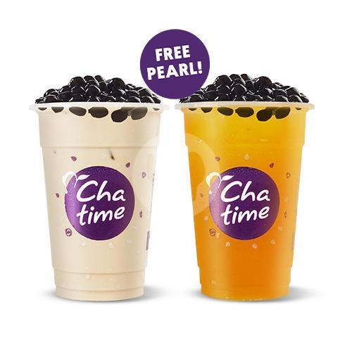 Hemat B : Hazelnut Milk Tea + Mango Green Tea menu Chatime, Nusa Dua