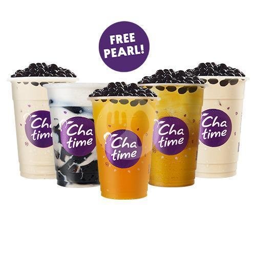 Hemat E : 5 Chatime Reg  with Topping menu Chatime x Cupbop, Sanur Bali
