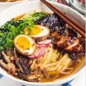 Spicy japanese Ramen noodles menu Aksata Bar, Canggu