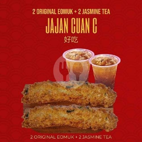 CUAN C ( 2 Original Eomuk + 2  Iced Jasmine Tea) menu Twisterdog Kribo