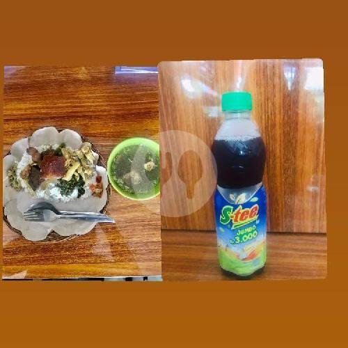 Babi Guling Biasa+S-tee menu Babi Guling Bu Agus, Tabanan
