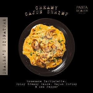 Creamy Cajun Shrimp menu Pasta Dealer, Bumbak Dauh