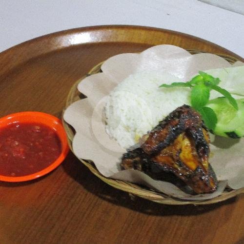 Ayam Bakar + Nasii ( Chicken Grill + Rice ) menu Warung Cadas 1, Bakso & Mie Ayam Soto Lalapan