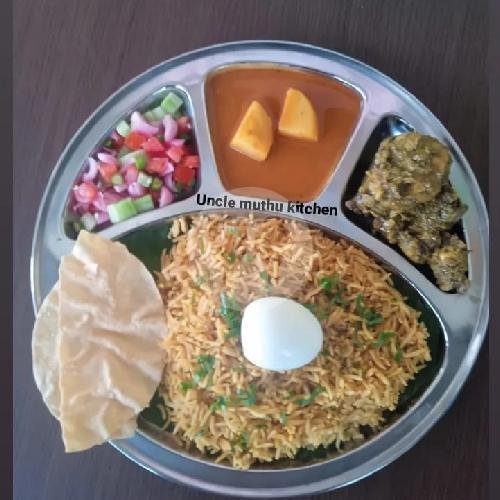 Briyani Chili Chicken menu Uncle Muthu Indian Food, Kuta