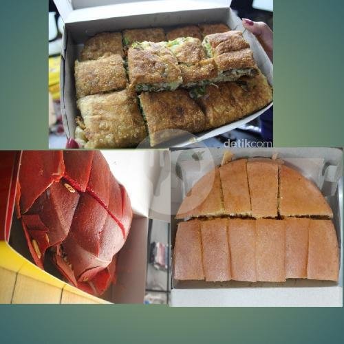 Ayam Biasa + Original Keju Pisang Susu + Red Velvet Keju Coklat Susu menu Martabak Goyang Lidah, Jimbaran