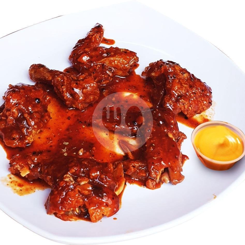 Fire Chiken Wings 6 menu JFC Tohpati Kertalangu, Denpasar