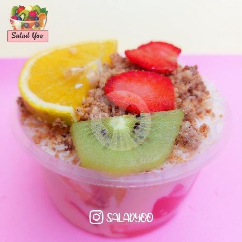 Salad Buah 450 Ml Toping Crumble menu Salad Yoo, Tukad Badung