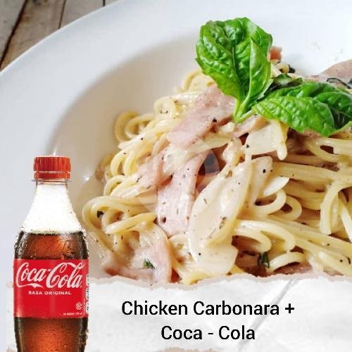 CokeComboDeals Chiken Carbonara Coca-Cola 390ml menu Kokun Kitchen & Pastry, Denpasar