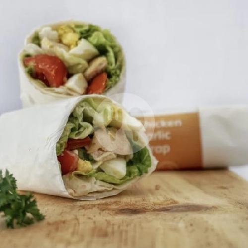 PROMO 2x CHICKEN GARLIC WRAP M menu Healthy Neighbours