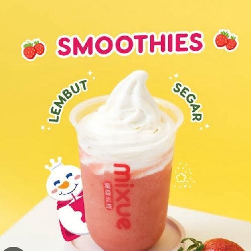 Strawberry Smoothies menu Mixue Rembiga, Jl. Dr. Wahidin 11B