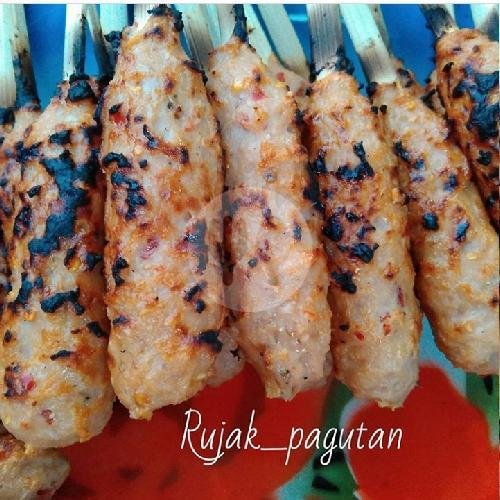 Sate Pusut Ayam Pagutan menu Rujak Pagutan, Mataram Kota