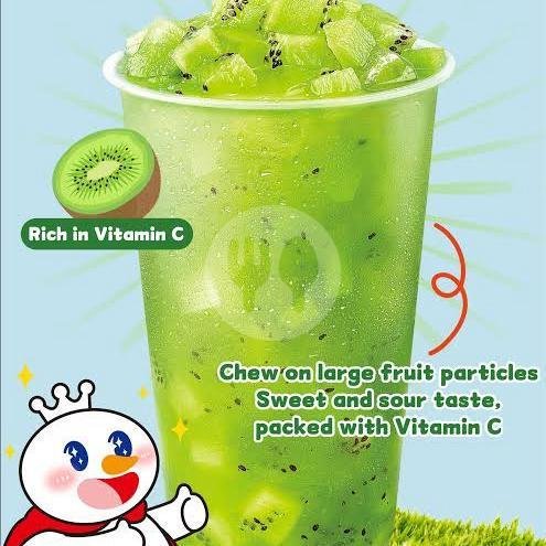Vitamin C Kiwi Tea Large menu Mixue Sriwijaya, Mataram