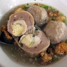 Bakso Telur Puyuh menu Bakso Lestari Haji Nas, Mataram
