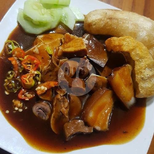 Siobak Isian Campur (Jeroan) menu Sate Plecing Siobak Singaraja Wr. Dharmasanti, Gunung Agung
