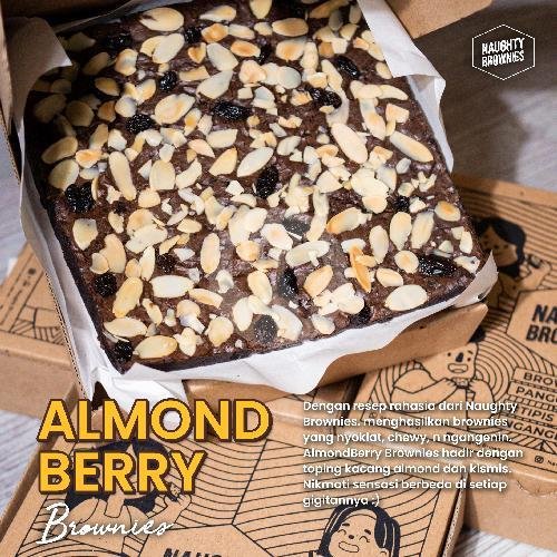 Almondberry Brownies (Medium) menu Naughty Brownies