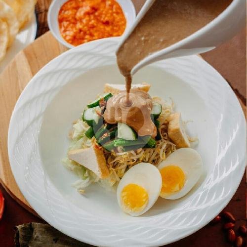 Gado - Gado Lontong menu Depot Sumber Asih, Rambutan