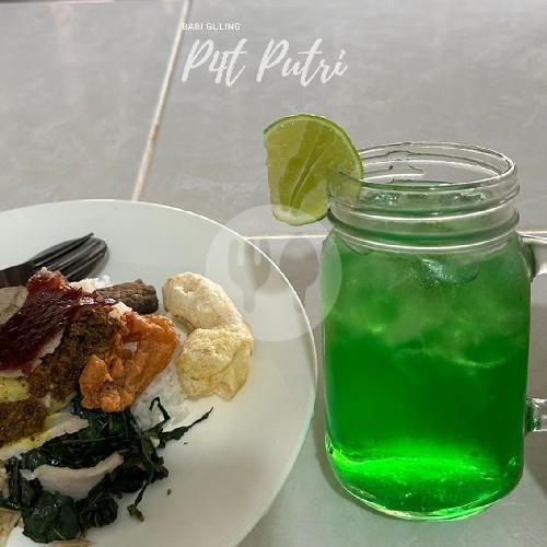 Es Gula Pandan menu BABI GULING P4T PUTRI, Denpasar Barat