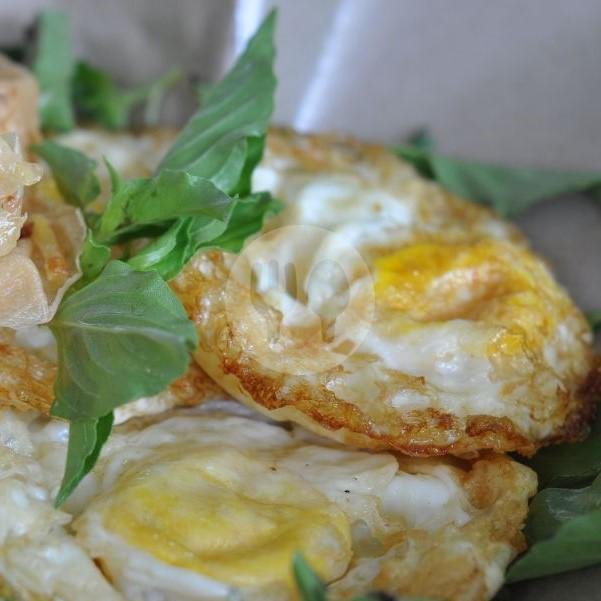 Telur Mata Sapi menu Nasi Pecel Nganjuk Podomoro, Bung Karno