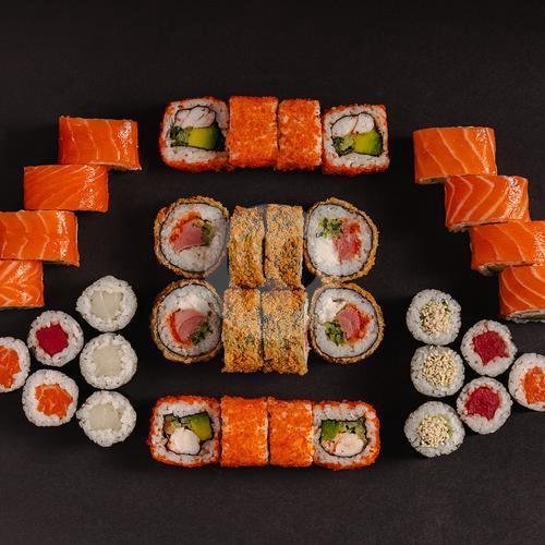 Sancho Set (Sushi Roll) (24 pcs + 12 mini pcs) menu IKA Sushi (Poke Bowl, Salmon, Japanese, Wok), Canggu