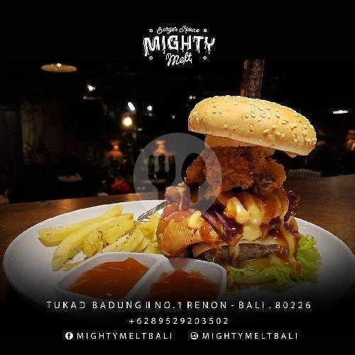 Wurstle Melazane Burger menu Mighty Melt Burger House, Denpasar