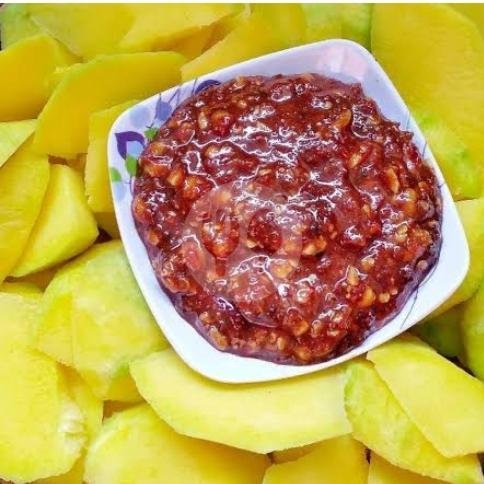 Mangga Sambel Kacang (Mangga Sesuai Persediaan Yg Ada) menu Rujak Bumbu Desa, Selaparang