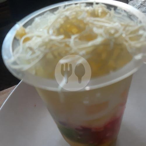 Es Teler Meler menu Warung Rujak Bu Khandra Ubung, Cokroaminoto