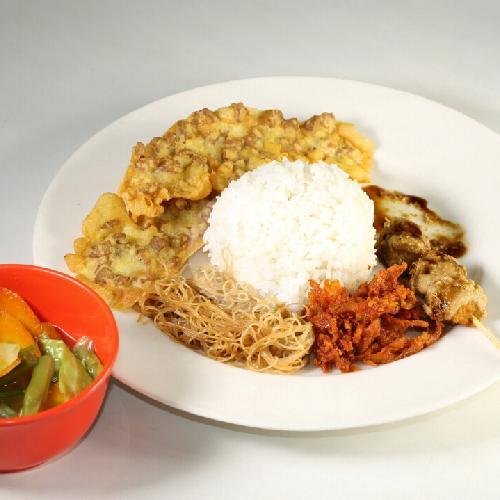 Nasi Campur menu Happy Vegetarian, Pujasera MGM Plaza