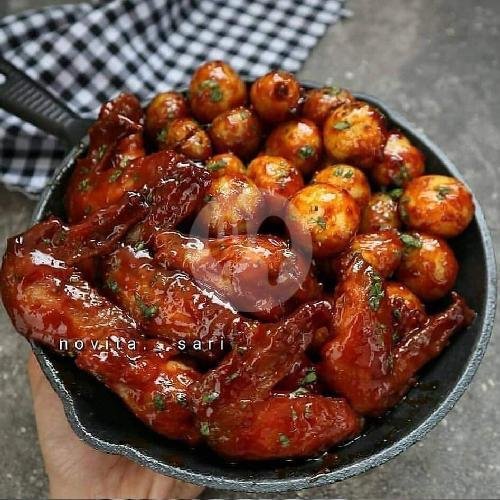Spicy Chiken wings With Baby Potato menu Paon Darmika, Sahadewa