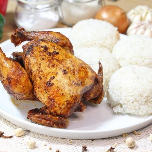 Mabar 3 Putih menu Ayam Guling Enakko, Denpasar