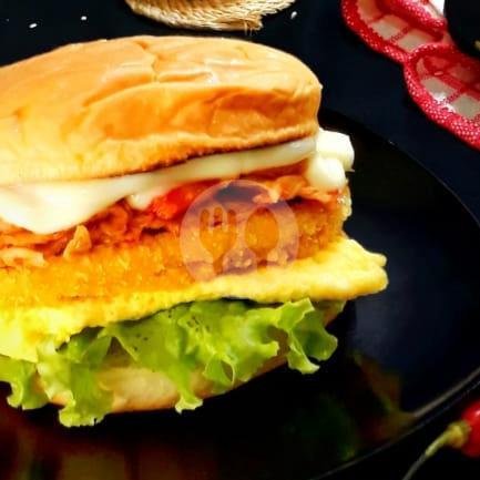 Burger Kimchi menu Macrome Hanna Chicken, Tibung Sari