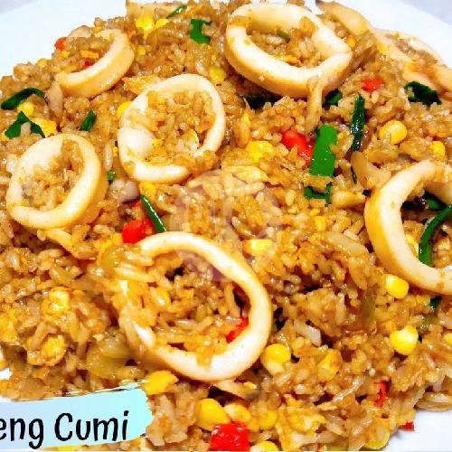 Nasi Goreng Cumi menu Nasi Goreng Seafood & Ayam Bakar Ibu Yani