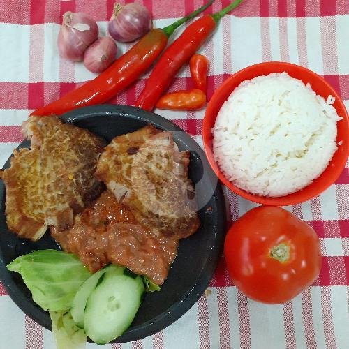 Nasi Empal Penyet menu Dapur Omaku, Genteng Biru