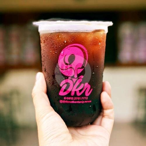 Es Kopi Hitam, Large (440ml) menu Donat Kentang Renon, Denpasar Selatan