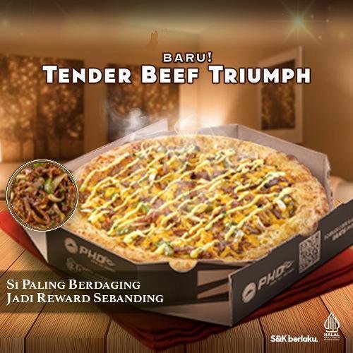 Regular Pizza Tender Beef Triumph menu Pizza Hut Delivery - PHD, Gatsu Barat Bali