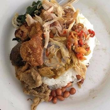 Nasi Campur Biasa (Bungkus) menu Warung Mertanadi, Tukad Yeh Aya