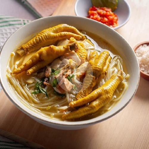 Soto Ceker menu Soto Dobrak Sesetan, Denpasar